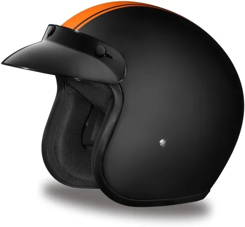 Miniatura 17 de Daytona Helmets Casco de motocicleta de cara abierta de 3/4, aprobado por DOT, ligero y cómodo, diseño vintage para scooter, crucero y bicicletas