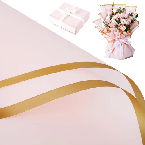 Miniatura 11 de BWLOIES Papel de Envoltura de Flores para Ramos, Papel de Envoltura Floral Impermeable, Envoltura de Flores de Papel Coreano, Papel de Envoltura