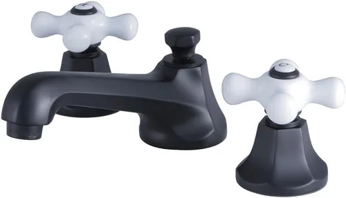 Miniatura 8 de Kingston Brass KS4468PX - Grifo de baño extendido de 8 pulgadas, níquel cepillado Cromo pulido
