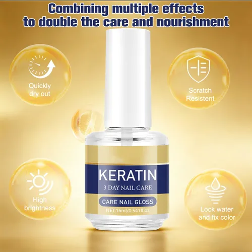 Miniatura 3 de 2 unidades de aceite de queratina para el cuidado de uñas, tratamiento hidratante para uñas fuertes y brillantes, aceite de cutícula de aloe vera