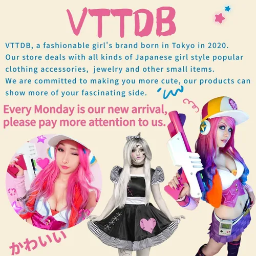 Miniatura 5 de VTTDB Mochila Kawaii con Bonitos Accesorios Mochila Diaria Estética Casual Bolsa Simple para Laptop Mochila de Viaje Impermeable para Mujeres, Azul