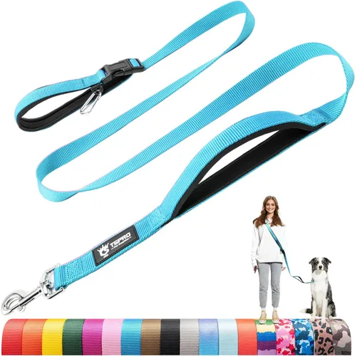 Miniatura 17 de TSPRO Correa táctica para perro, manos libres, resistente, ajustable, con mango acolchado y cierre de seguridad de metal para caminar, correr