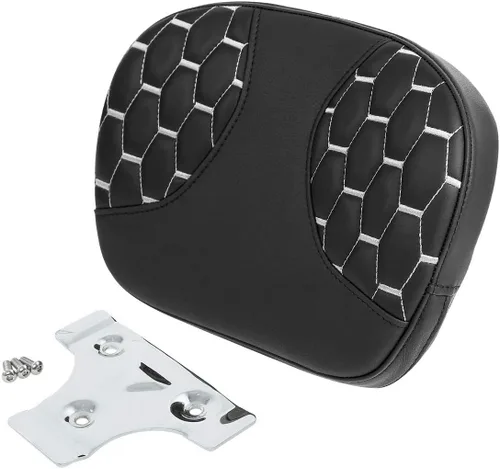 Miniatura 18 de C.C. RIDER Rubicon - Almohadilla desmontable para respaldo de barra de pasajero para Harley Touring Road King Street Glide Electra Glide 1994-2021
