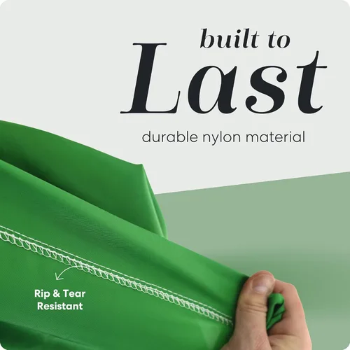 Miniatura 4 de Handy Laundry Nylon XL - Bolsa de gran capacidad con cordón de cierre, lavable a máquina, se ajusta a cestas o cestos de lavandería, sostiene 3 Verde