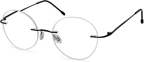 Miniatura 14 de Eyekepper Paquete de 3 lentes de lectura redondos de metal sin montura para mujeres y hombres, lectores circulares sin marco (azul/rojo/púrpura) +