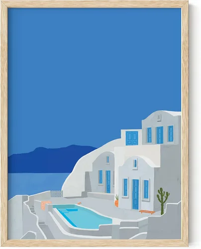 Miniatura 84 de HAUS AND HUES Arte de pared de playa de surf, impresión de tabla de surf en acuarela, decoración de habitación costera