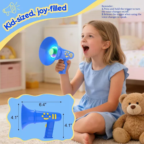 Miniatura 2 de MEGUO Cambiador de voz para niños, regalo de cumpleaños para niños y niñas de 3, 4, 5, 6, 7, 8 años - juguetes para niños de 3-8+ años - regalo