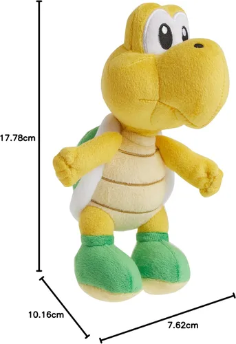 Miniatura 5 de Little Buddy Super Mario All Star Collection 1425, Koopa Troopa de peluche con relleno, 7 pulgadas, multicolor