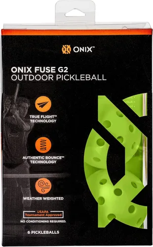 Bolas de Pickleball Onix Fuse G2 para exterior Verde neón
