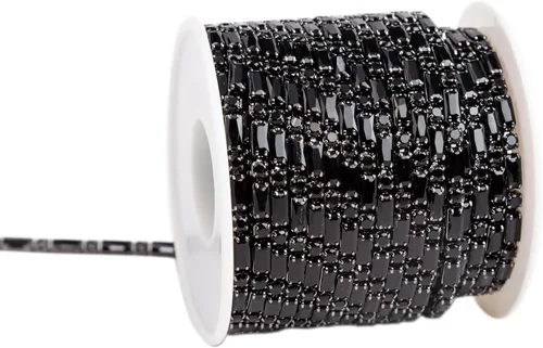 Miniatura 11 de KAOYOO 10 yardas de diamantes de imitación de circón de 0.079 pulgadas para manualidades de costura, decoración de bricolaje