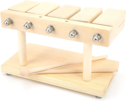 Miniatura 2 de Bloque de percusión de madera, 5 tonos, ritmo de arce, con martillo para música de ópera nacional