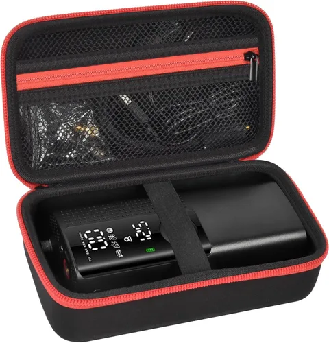 Miniatura 11 de Estuche Portátil para Compresor de Aire, Bolsa de Almacenamiento para Inflador de Neumáticos de 120 PSI, Inflador de Neumáticos de Coche, Cremallera