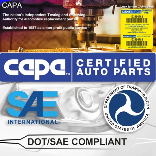 Miniatura 4 de ALLIGATOR AUTO LIGHTS Conjunto de faros halógenos compatible con Hyundai Tucson 2014-2015 con certificación CAPA, bombillas incluidas, lado