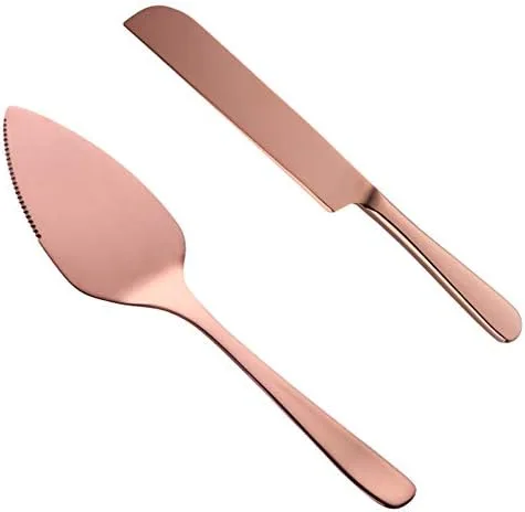 Miniatura 10 de Juego de cuchillos para tartas de boda, espátula de acero inoxidable 304, herramienta para hornear, pala, mantequilla, cuchillos para tarta, Con