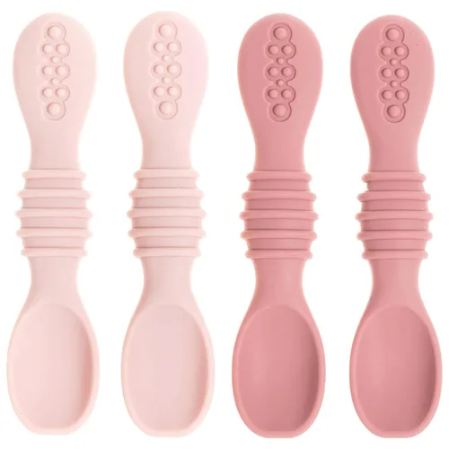 Miniatura 9 de Cuchara de silicona para bebé, destete LED para bebés, cucharas de bebé de primera etapa, juego de cucharas de alimentación para bebés, apto