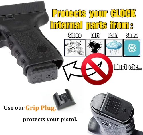 Miniatura 3 de Tapón de Inserción del Marco de Empuñadura para Glock Gen 1-5 17 18 19 20 21 22 23 24 25 31 32 34 35 43X 48