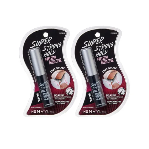 Miniatura 9 de Kiss Me Envy Super Strong Hold Eyelash Adhesive látex [transparente] kpeg06