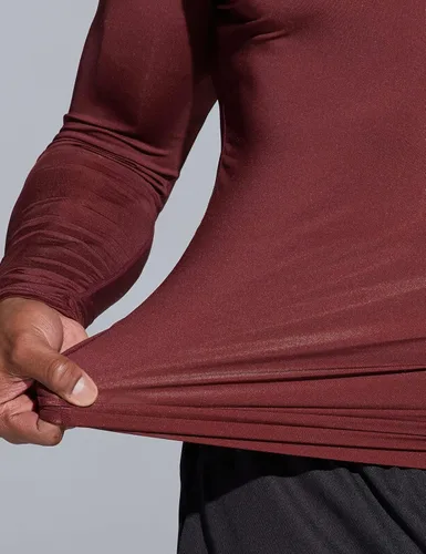 Miniatura 6 de TSLA - Paquete de 1 o 3 camisas de compresión de manga larga FPU 50+ para hombre, camisa de entrenamiento atlético, protector de erupción