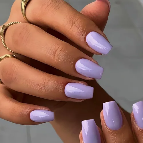Miniatura 19 de KQueenest 30 PIEZAS Uñas Postizas Vino Rojo Oscuro, Uñas Cortas y Medianas Cuadradas, Uñas Acrílicas Burgundía, Uñas Postizas de Color Sólido, Uñas
