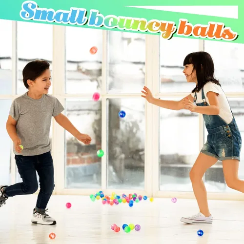 Miniatura 5 de Sumind 100 bolas inflables pequeñas para niños, bolas de goma a granel para bebés, regalos de fiesta de cumpleaños, regalos, premios, máquinas