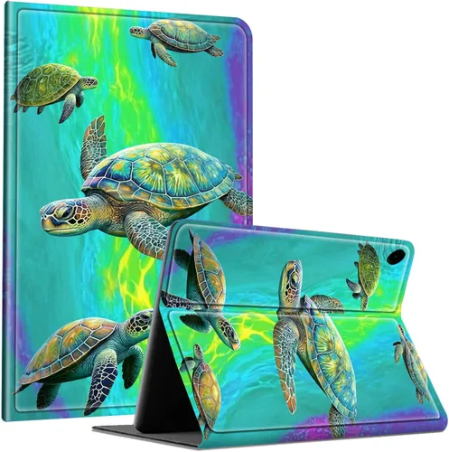 Miniatura 152 de Slim Case for Samsung Galaxy Tab S10 Lite / S10 FE / S9 FE 10.9" & Galaxy Tab S9 11", Multi-Angle Stand PU Leather Smart Folio Cover with Soft TPU