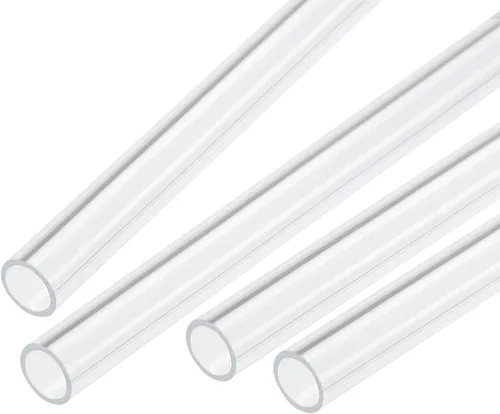 Miniatura 15 de MECCANIXITY Tubo Redondo Rígido Transparente de Acrílico 6mm (1/4") ID 8mm (5/16") OD 356mm para Lámparas y Linternas, Sistema de Refrigeración por
