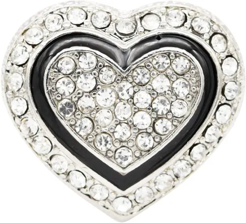 Miniatura 2 de Lavencious Anillos elásticos de diamantes de imitación en forma de corazón para mujer, talla 7-9
