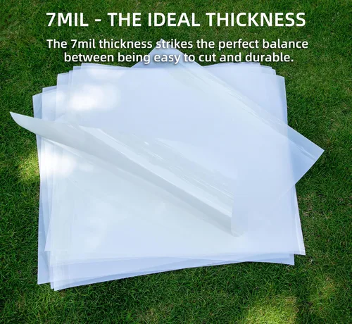 Miniatura 3 de Hojas de plástico para plantillas de corte láser PET en blanco de 24 x 24 pulgadas y 7 mil (paquete de 10), material de plantilla Mylar seguro
