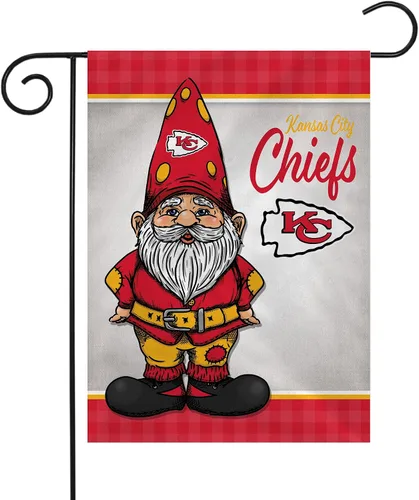 Miniatura 7 de Rico Industries NFL Gnomo - Bandera de jardín de doble cara de 13 x 18 pulgadas