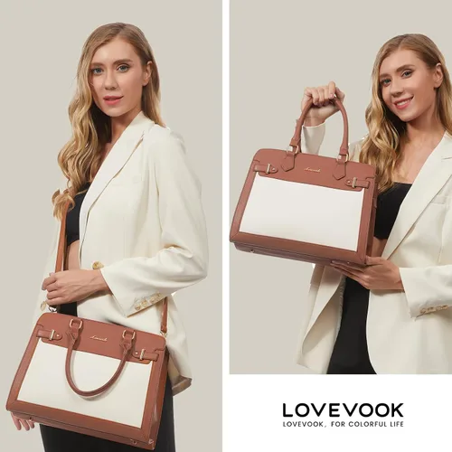 Miniatura 2 de LOVEVOOK Purses and Handbags for Women, Tote Shoulder Bag Satchel Black Purse and PU Leather Top Handle for ladies
