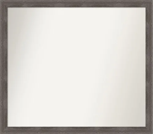 Miniatura 398 de Amanti Art Espejo personalizado, espejo de baño gris plomo a rayas, espejo de pared o espejo de tocador de baño sobre el fregadero
