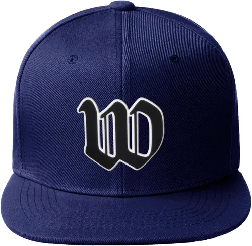 Miniatura 307 de Daxton Gorra clásica con visera de billete plano con letras del alfabeto inglés antiguo de la A a la Z