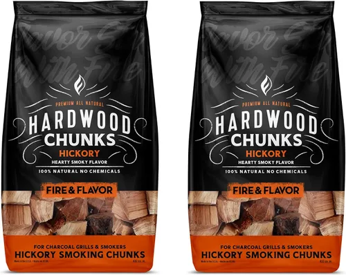 Miniatura 13 de Fire & Flavor Trozos de Madera de Manzana para Ahumar y Asar a la Parrilla - Totalmente Naturales, de Larga Duración con un Sabor Ligeramente Dulce