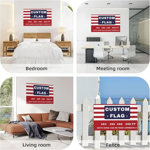 Miniatura 7 de Bandera de jardín personalizada para exteriores, banderas personalizadas de doble cara de 28 x 40 pulgadas, para hacer tu propia bandera divertida