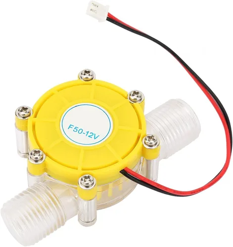 Miniatura 9 de Generador de turbina de bomba, generador de turbina de agua Micro hidroeléctrico, micro turbina hidráulica con amarillo (5V)