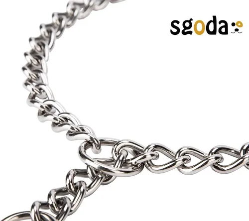 Miniatura 2 de SGODA Collar de Cadena de Entrenamiento de Estrangulación para Perros, 24 pulgadas, 3.5 mm