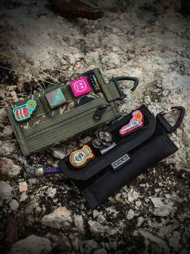 Miniatura 9 de TACTICAL GEEK - Organizador de bolsa de almacenamiento A2 M EDC, monedero de nailon, bolsillo de almacenamiento EDC multiusos, organizador