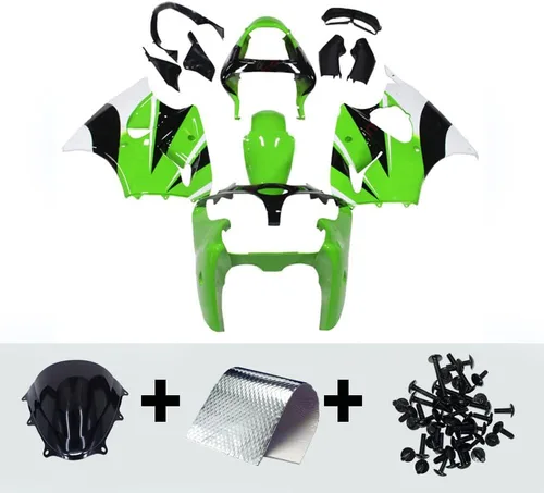 Miniatura 2 de Carenados completos de motocicleta compatibles con Kawasaki ZX-6R / ZZR600 05-08 2000 2001 2002 ZX6R 636 00 01 02 ABS inyección de plástico ABS