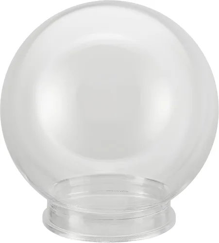 Aspen Creative 28001-60-41, Globo de lámpara de poste de 6" de acrílico transparente de repuesto con cuello de 3-3/4"