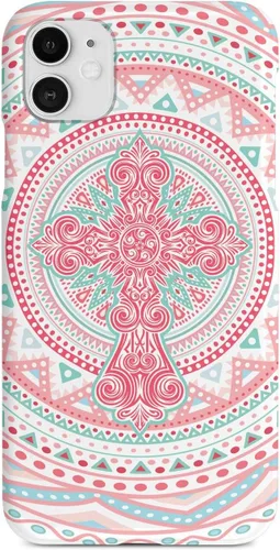 Miniatura 21 de Inspired Cases - Compatible with iPhone Xs Max Case - 3D Textured Protective Phone Case for Apple iPhone Xs Max - Ornate Cross - Coral and Mint