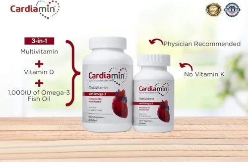 Miniatura 2 de Cardiamin salud cardíaca y bienestar general multivitaminas suministro de 30 días