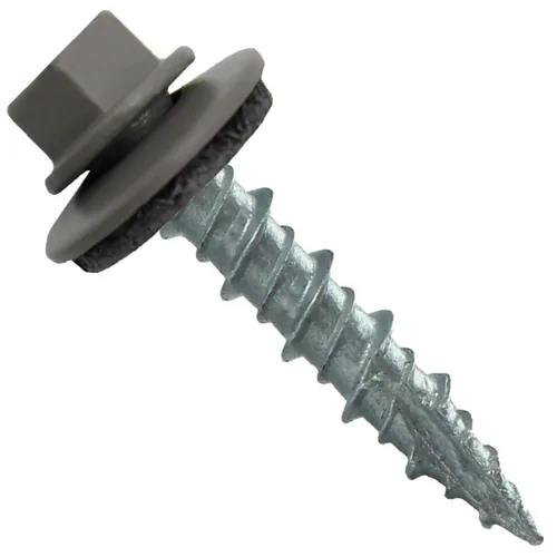 Miniatura 21 de Tornillos para techo de metal: (250) 10 x 1 sin pintura galvanizados con cabeza hexagonal para techo de chapa. Tornillos autoiniciados de metal