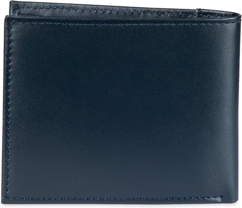 Miniatura 39 de Tommy Hilfiger Cartera de piel auténtica para hombre con ventana de identificación y múltiples ranuras para tarjetas