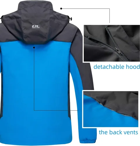 Miniatura 2 de Diamond Candy - Chamarra impermeable de Softshell con capucha para hombre.