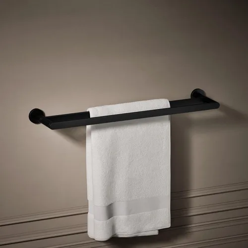 Miniatura 2 de Kohler 73144-BL Composed® Toallero doble de 24 pulgadas, negro mate