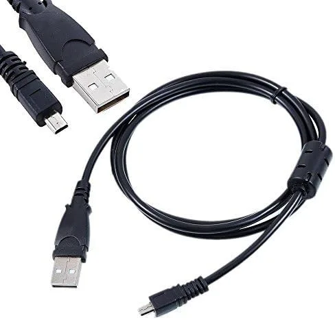 Miniatura 3 de Cable cargador de cámara Olympus VR-340 de 4.9 ft, cable de datos de carga USB para Olympus VR Series: VR-310 / VR-320 / VR-325 / VR-330 / VR-340