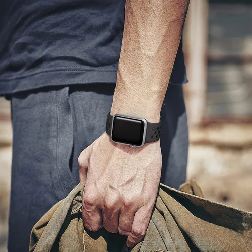 Miniatura 6 de Lerobo - Bandas deportivas compatibles con Apple Watch Band de 40 mm, 41 mm, 38 mm y 42 mm para Series 11, 10 para mujeres y hombres, suaves bandas