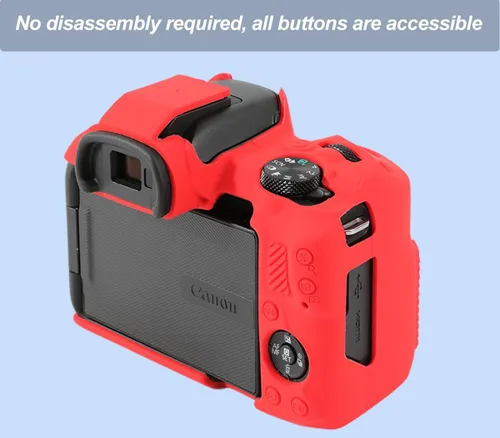Miniatura 6 de Pocoukate Funda para cámara Canon EOS R50, funda protectora de silicona suave con protector de pantalla EOS R50 Accesorios para Canon EOS R50 Funda