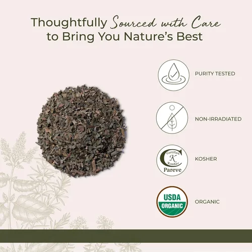 Miniatura 4 de Starwest Botanicals Hoja de ginkgo orgánica – Ginkgo Biloba, hierba seca de hojas sueltas para té y mezclas de hierbas, cortada y tamizada