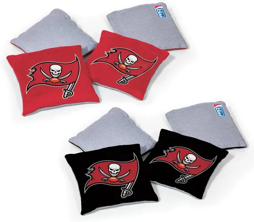 Miniatura 20 de Wild Sports - Bolsas de frijoles de doble cara de fútbol americano profesional de la NFL, 8 unidades, bolsas de lanzamiento de primera calidad